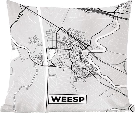 Sierkussens - Kussentjes Woonkamer - 60x60 cm - Plattegrond - Weesp ...