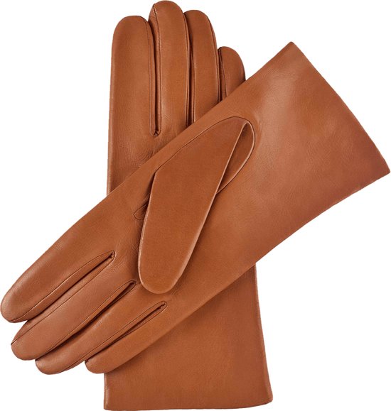 Accessoires Handschoenen Leren handschoenen sermoneta gloves Leren handschoenen licht Oranje casual uitstraling 