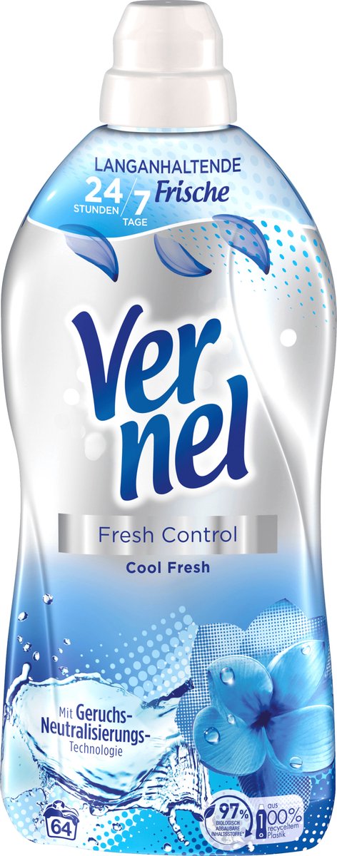 Vernel Wasverzachter Fresh Control Cool Fresh 64WL, 1,6 l