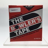 Bowling Bowlers tape 'AMF 1 inch zwart' 30 stuks in  papieren doosje