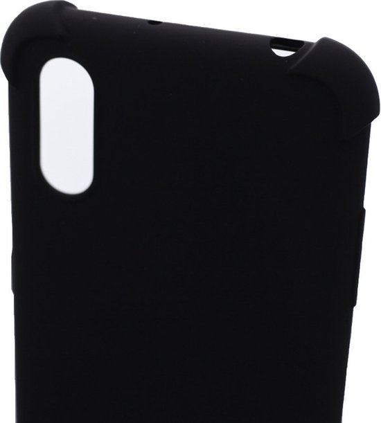 Coque antichoc Convient pour : Samsung Galaxy A10 Anti Shock Silicone - Zwart - ZT Accessoires