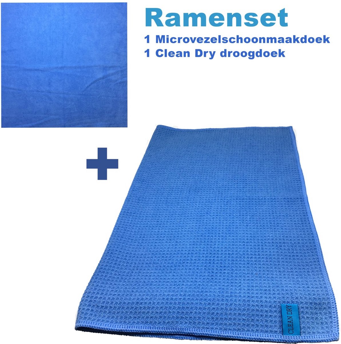 Clean Dry Ramenset raamdoeken microvezel glasdoeken droogdoek ramen origineel