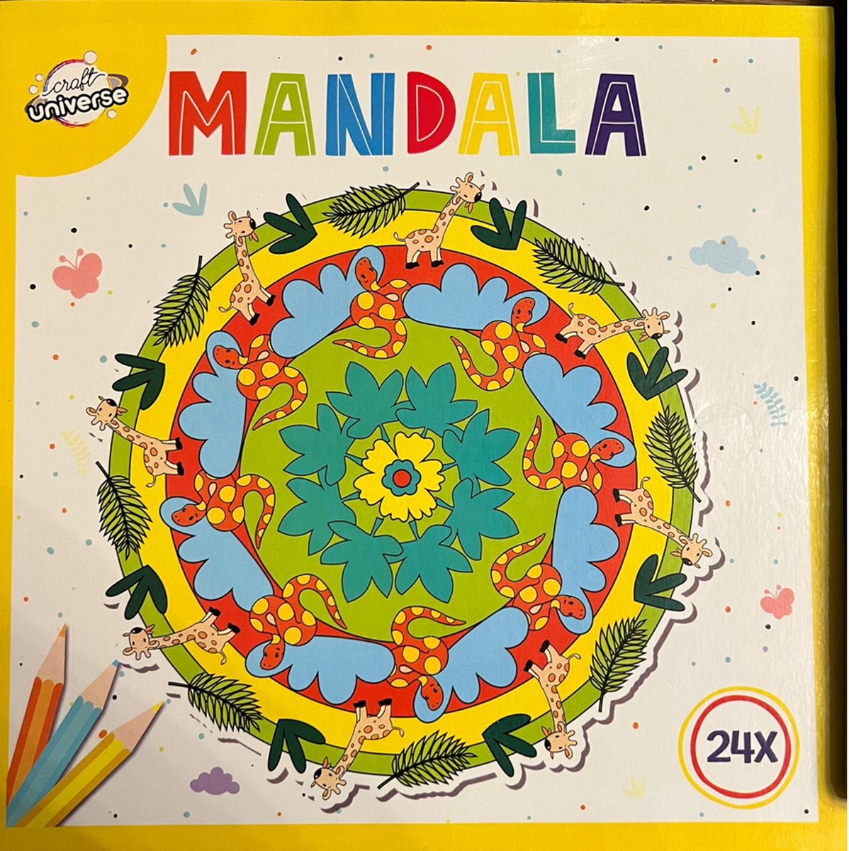kleurboek mandala dieren 24 pagina voor kinderen