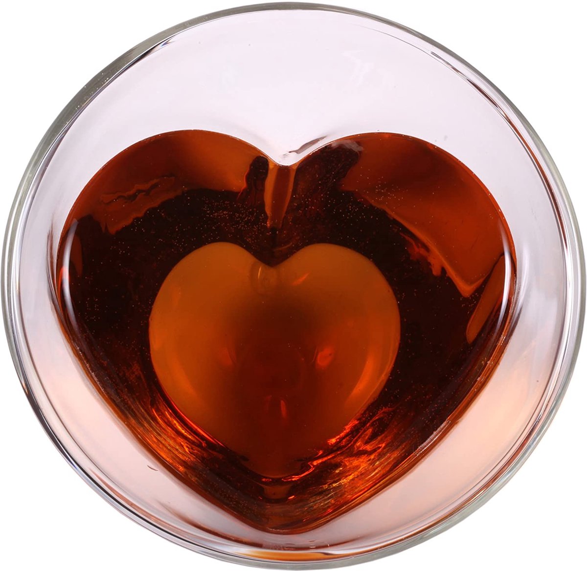 Dubbelwandige koffiekopjes van glas, gedroogde bloemen, geïsoleerde glazen koffiekopjes met handvat, hittebestendig, heldere koffiekopjes voor cappuccino, espresso, latte, thee, warme en koude