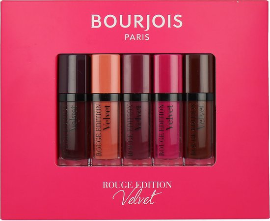 Coffret Rouge à Lèvres Liquide Velvet Matte Edition Bourjois Rouge | bol