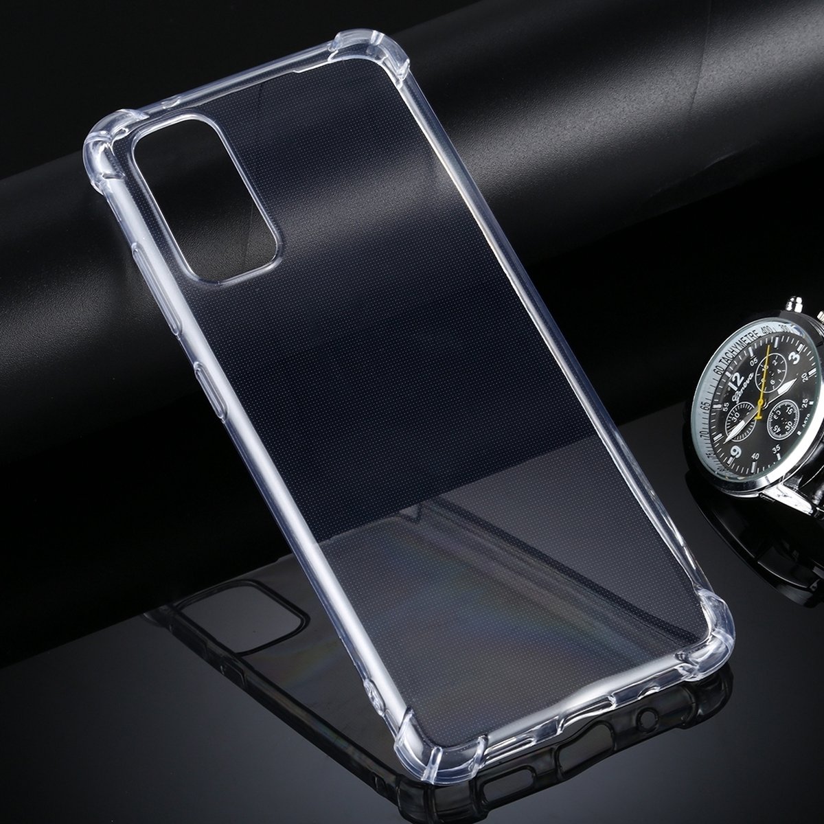 Mobigear Doorzichtig Hoesje geschikt voor Samsung Galaxy S20 Telefoonhoesje Flexibel TPU | Mobigear Cushion Backcover Shockproof | Doorzichtig Telefoonhoesje Galaxy S20 | Schokbestendig Galaxy S20 Telefoonhoesje | Anti Shock Proof - Transparant