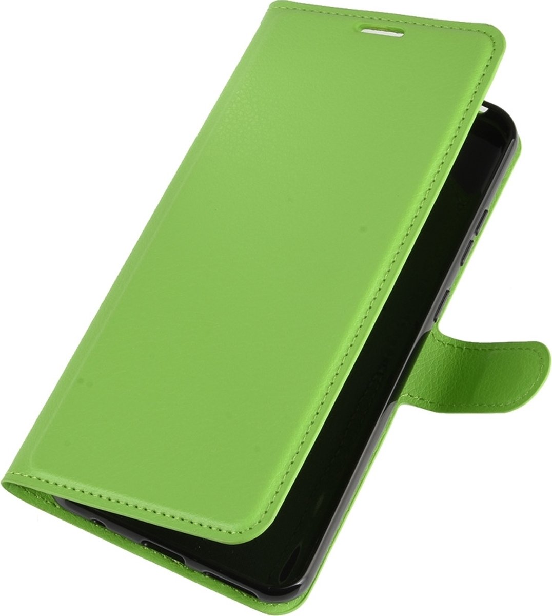 Mobigear Telefoonhoesje geschikt voor Nokia 5.3 Hoesje | Mobigear Classic Bookcase Portemonnee | Pasjeshouder voor 3 Pasjes | Telefoonhoesje voor Pinpas / OV Kaart / Rijbewijs - Groen