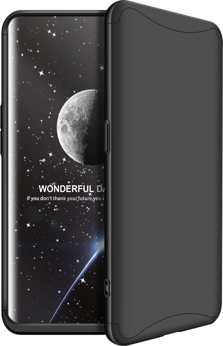 Mobigear Hoesje geschikt voor OPPO Find X Telefoonhoesje Hardcase | Mobigear TriGuard Backcover | Find X Case | Back Cover - Zwart