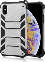 Mobigear Armor - Telefoonhoesje geschikt voor Apple iPhone XS Max Shockproof Hardcase Hoesje - Zilver