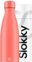 Slokky - Pastel Coral Thermosfles, Dop - 500ml
