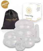 Cellulite Cups - Cellulitis Behandeling - Massage Cups - Set van 4 + GRATIS Facial Cup & E-Book