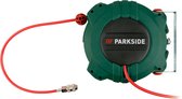 PARKSIDE Air comprimé Enrouleur de tuyau - 10 m / Tuyau de raccordement compresseur : 3 m - Avec système d'enroulement automatique - Pression de service : 10 bar max.
