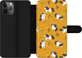 Bookcase Geschikt voor iPhone 11 Pro Max telefoonhoesje - Meisjes - Unicorn - Sterren - Patronen - Girl - Kids - Kinderen - Kind - Met vakjes - Wallet case met magneetsluiting