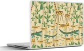 Laptop sticker - 10.1 inch - Dieren - Design - Afrika - Abstract - 25x18cm - Laptopstickers - Laptop skin - Cover