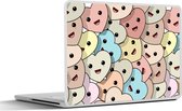 Laptop sticker - 14 inch - Hart - Patroon - Baby - 32x5x23x5cm - Laptopstickers - Laptop skin - Cover