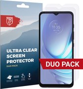Rosso Screen Protector Ultra Clear Duo Pack Geschikt voor Motorola Moto G50 | TPU Folie | Case Friendly | 2 Stuks | Transparant