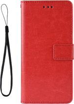 Mobigear Telefoonhoesje geschikt voor Xiaomi Redmi Note 7 Hoesje | Mobigear Wallet Bookcase Portemonnee | Pasjeshouder voor 3 Pasjes | Telefoonhoesje voor Pinpas / OV Kaart / Rijbewijs - Rood