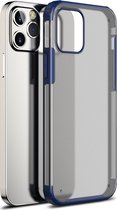 Mobigear Hoesje geschikt voor Apple iPhone 12 Telefoonhoesje Hardcase | Mobigear Shockproof Backcover | Schokbestendig iPhone 12 Telefoonhoesje | Anti Shock Proof - Donkerblauw