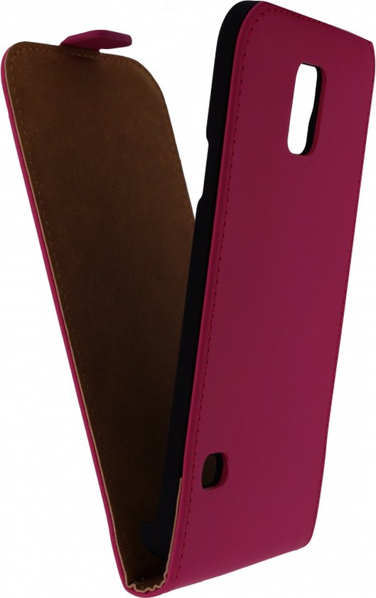 Samsung Galaxy S5 Plus Hoesje - Mobilize - Ultra Slim Serie - Kunstlederen Flipcase - Roze - Hoesje Geschikt Voor Samsung Galaxy S5 Plus