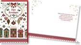 Lannoo Cards • Luxe dubbele Kerstkaarten • 6 stuks • Goud-foliedruk • Preegdruk/reliëf • Kerst  • (6 x €2.95)