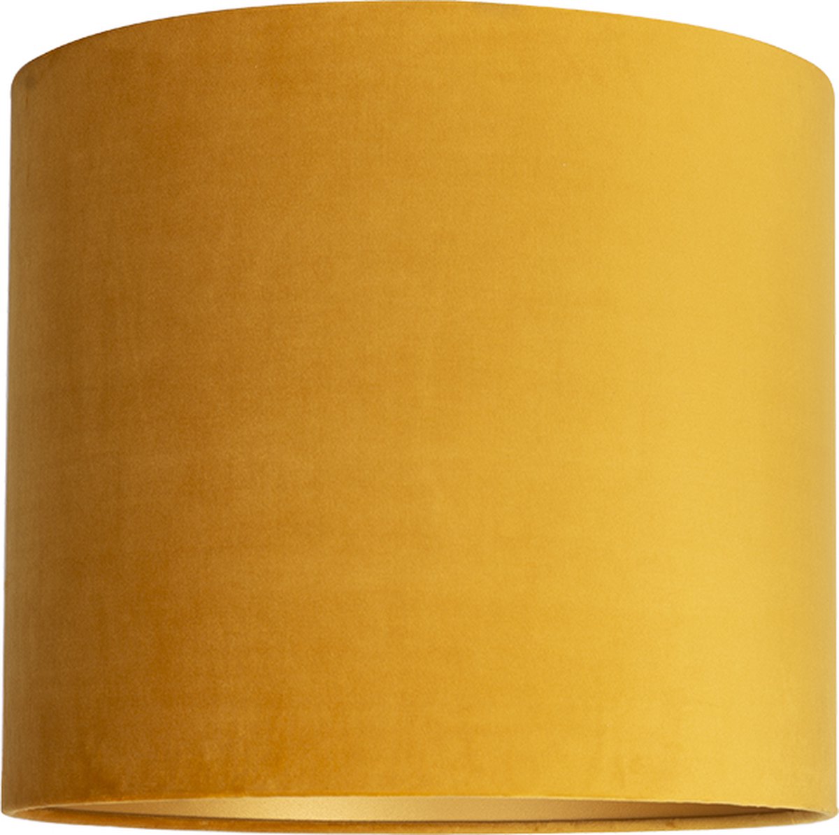 Uniqq Lampenkap velours oker gele Ø 40 cm - 40 cm hoog