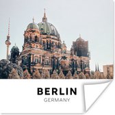 Poster Duitsland - Berlijn - Domtoren - 50x50 cm