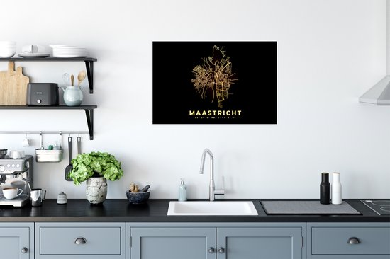 Affiche Nederland - Plan de ville - Maastricht - Plan - 90x60 cm