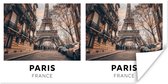 Poster Parijs - Frankrijk - Eiffeltoren - 40x20 cm