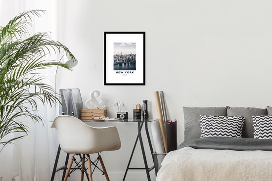 Fotolijst incl. Poster - Amerika - New York - Architectuur - 30x40 cm - Posterlijst