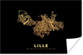 Poster Lille – Frankrijk – Stadskaart – Plattegrond - Kaart - 90x60 cm