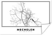 Poster België – Mechelen – Stadskaart – Kaart – Zwart Wit – Plattegrond - 30x20 cm