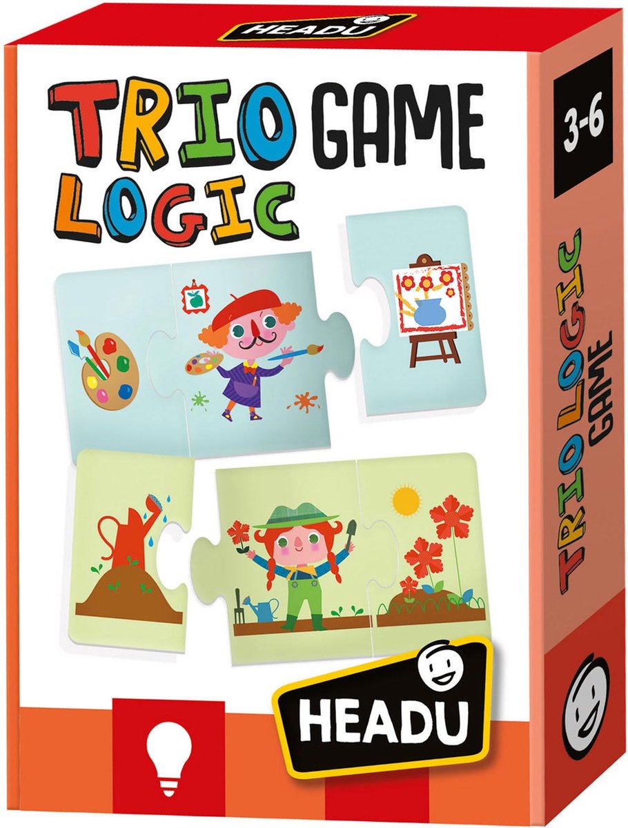 headu choisissez le bon jeu de puzzle de trio de commande, Jeux