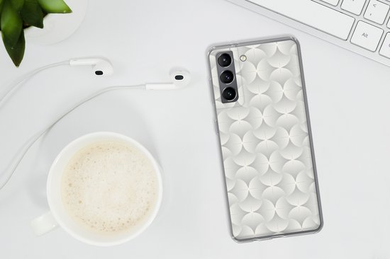 Coque Samsung Galaxy S21 - Motifs - Argent - Rétro - Coque de téléphone en Siliconen -