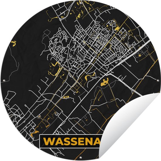 Tuincirkel Wassenaar Black And Gold Stadskaart Plattegrond Kaart X Cm Bol Com