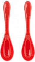 lepel clips 22 x 10 x 2 cm rood 2 stuks