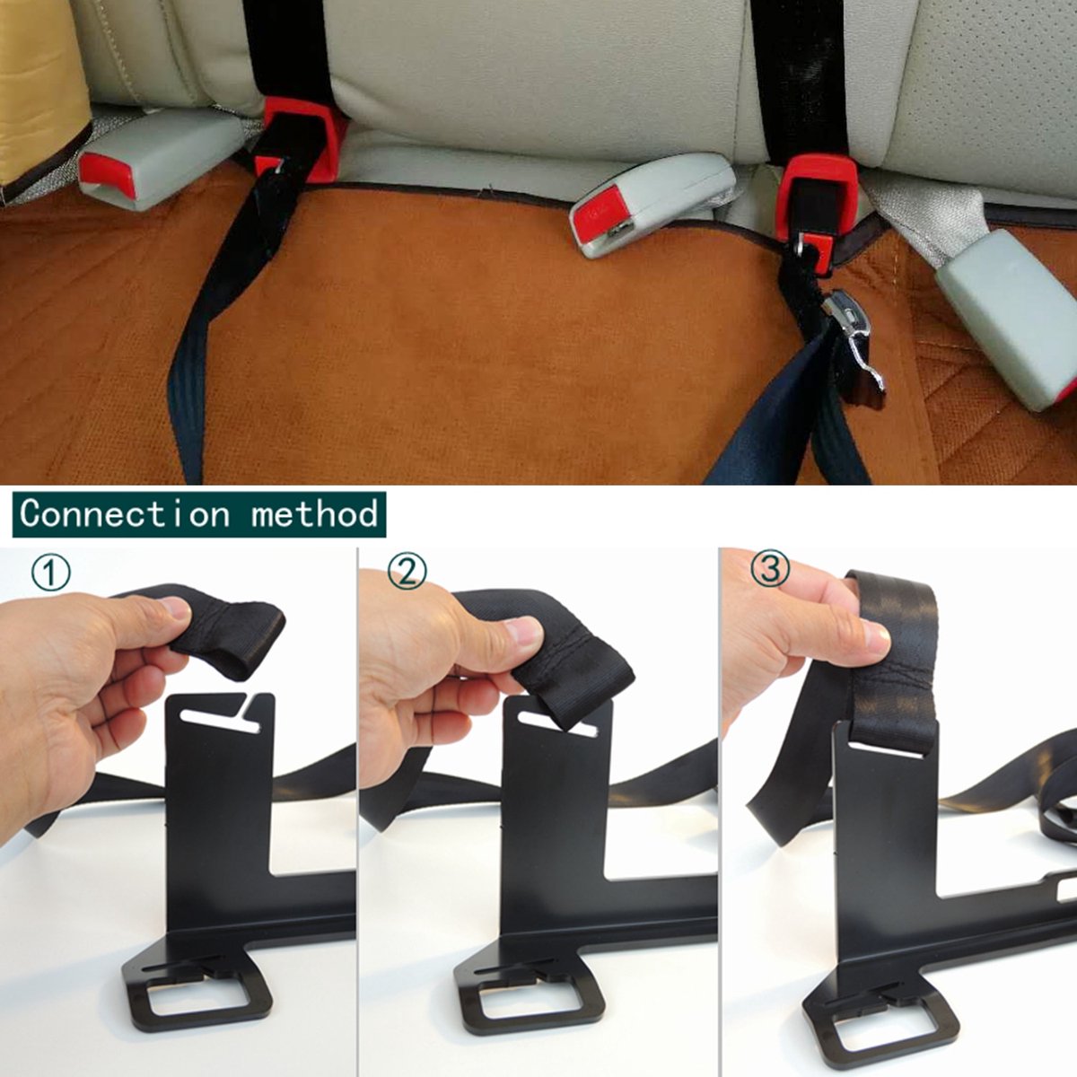 Pour connecteur Isofix pour siège de sécurité enfant Siège Siège Verrou  Guide Dispositif de retenue Interfaces Support ceinture de sécurité Boucle  Support