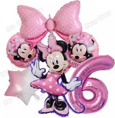 Mickey Minnie Ballonnen 1 set Verjaardagsfeestje Decoraties 32Inch Nummer 6