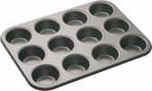 bakvorm 35 x 27 cm carbonstaal grijs