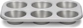 muffinvorm 27 x 18,5 cm staal zilver