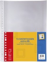 showtassen 23-rings A4 transparant 15 stuks