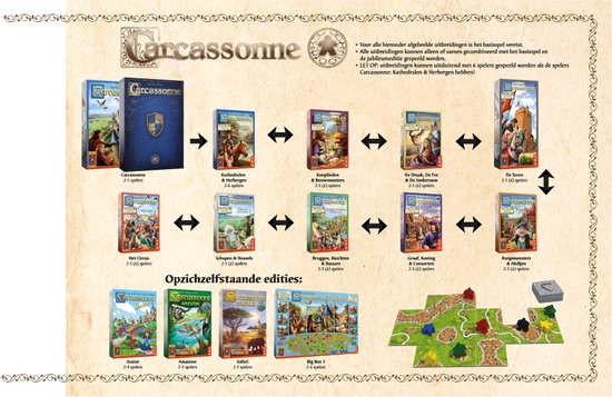 999 Games - Carcassonne - Junior - Bordspel - Vanaf 4 jaar - Kinderspel - Gezelschapsspel - Educatief spel