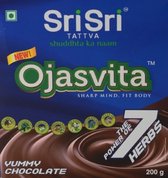 Chocoladepoeder met 7 ayurvedische kruiden, 'Ojasvita', Sri Sri Tattva, 200 gram
