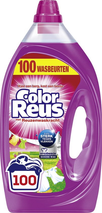 Color Reus Gel Vloeibaar Wasmiddel - Gekleurde Was - Voordeelverpakking -  100 wasbeurten | bol.com