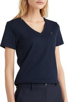 Tommy Hilfiger Slim Solid T-shirt Vrouwen - Maat L