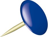 punaises Sun 9,5 mm messing blauw/goud 100 stuks