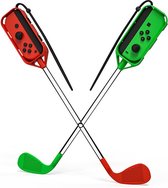 Golf Sticks geschikt voor Mario Golf Series - Nintendo Switch - Ergonomisch Golfclubs - Groen/Rood