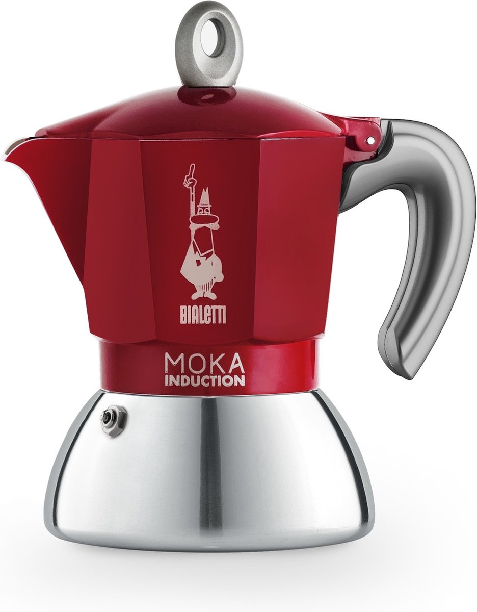Bialetti Moka Induction 2 kops Percolator Rood