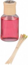 geurverspreider roos 300 ml glas rood 9-delig