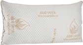 hoofdkussen 70 x 40 cm viscose wit