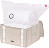 vacuÃ¼mopbergdoos polypropyleen beige 125 liter